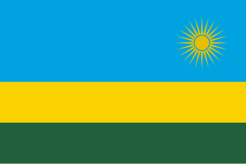 Bandeira: Ruanda