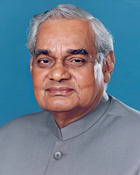 Retrato de Atal Bihari Vajpayee