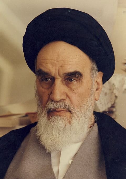 Retrato de Ruhollah Khomeini