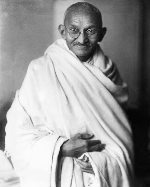 Retrato de Mahatma Gandhi