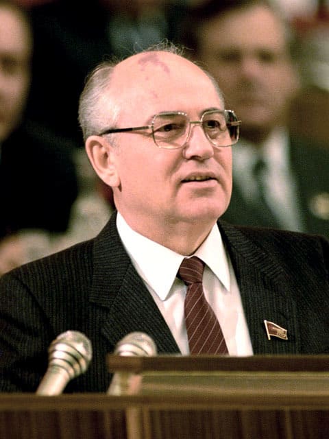 Retrato de Mikhail Gorbachev