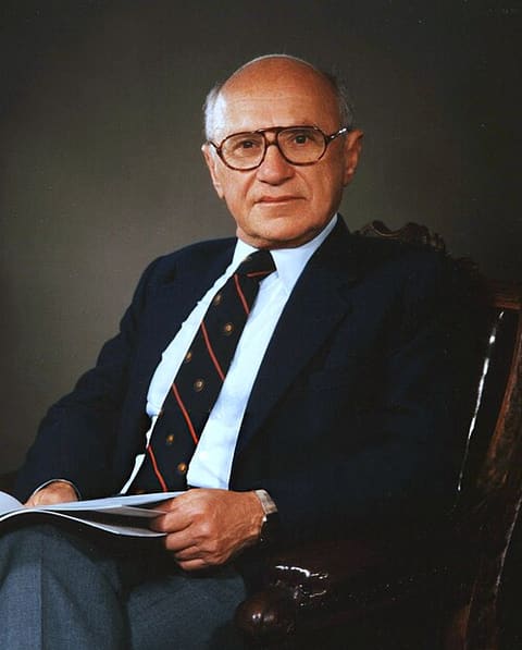 Retrato de Milton Friedman