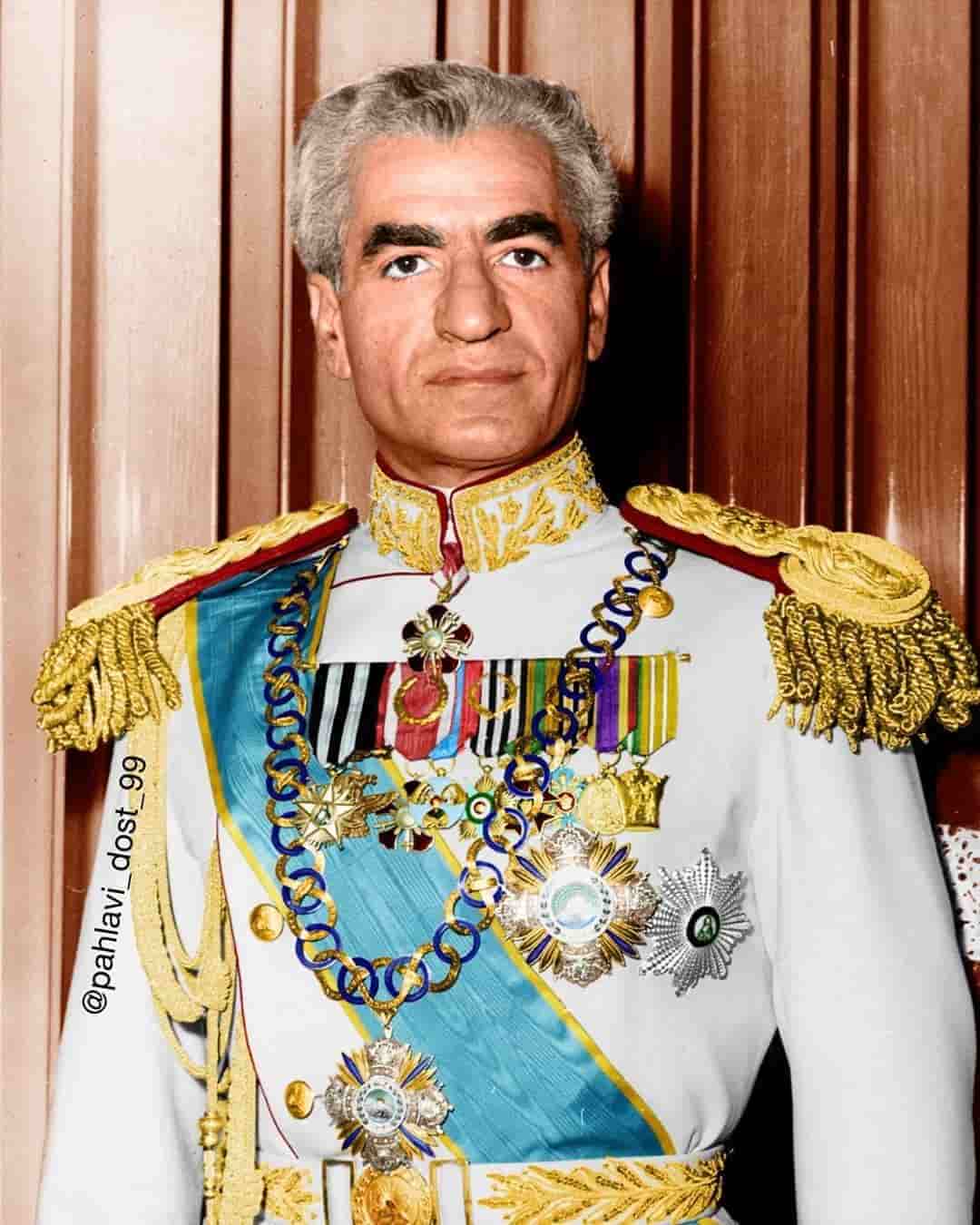 Retrato de Mohammad Reza Pahlavi